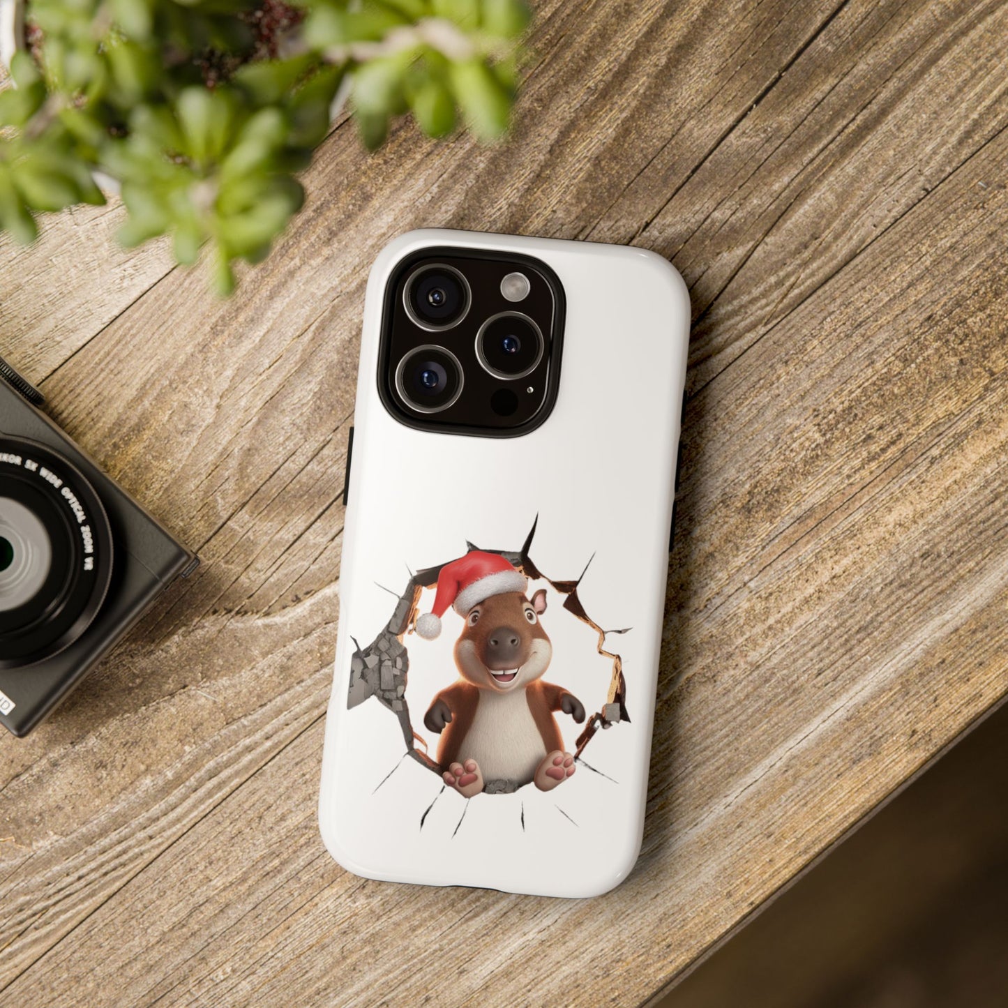 Christmas Capybara Santa Tough Phone Case