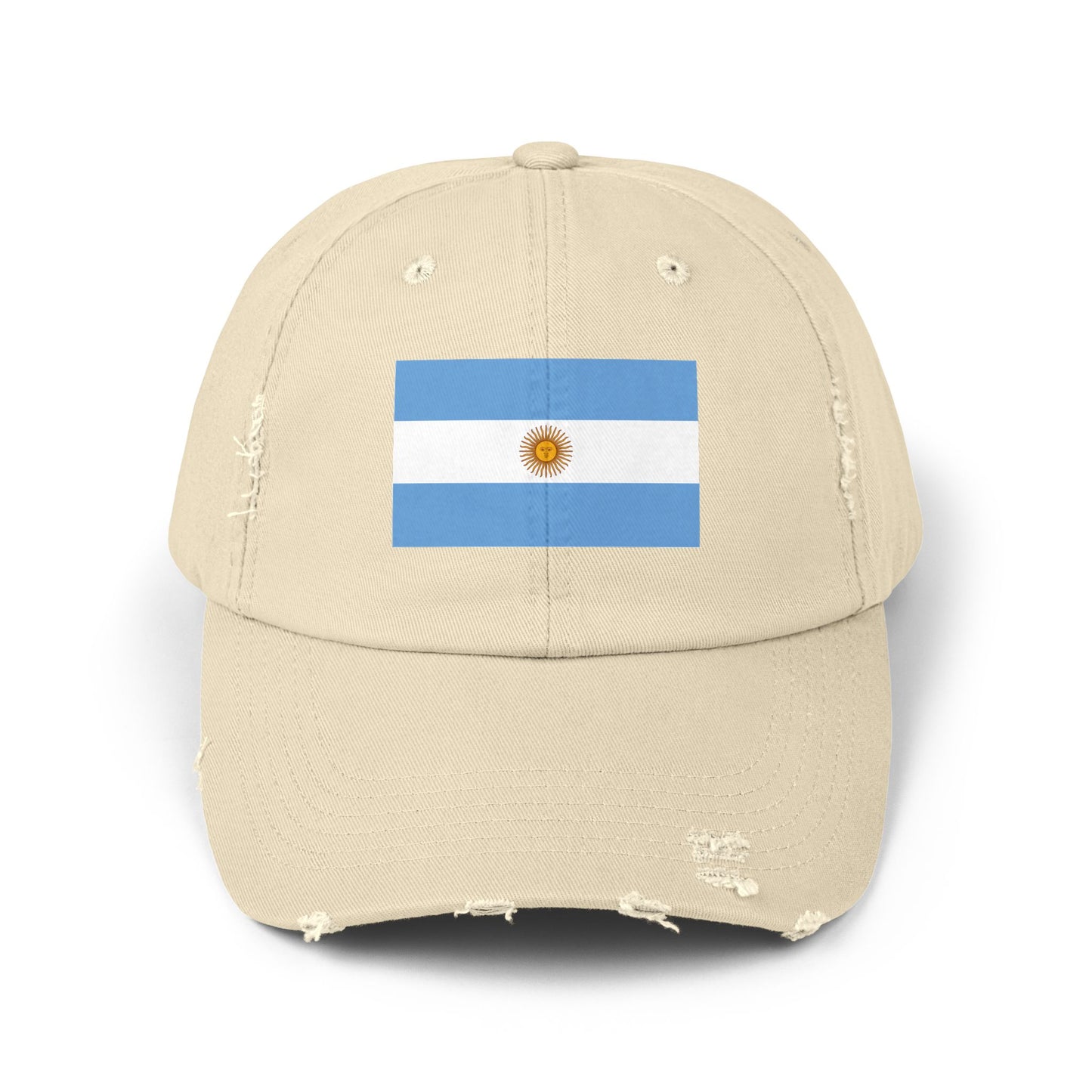 Argentina Flag Distressed Cap - Unisex Casual Hat - South America