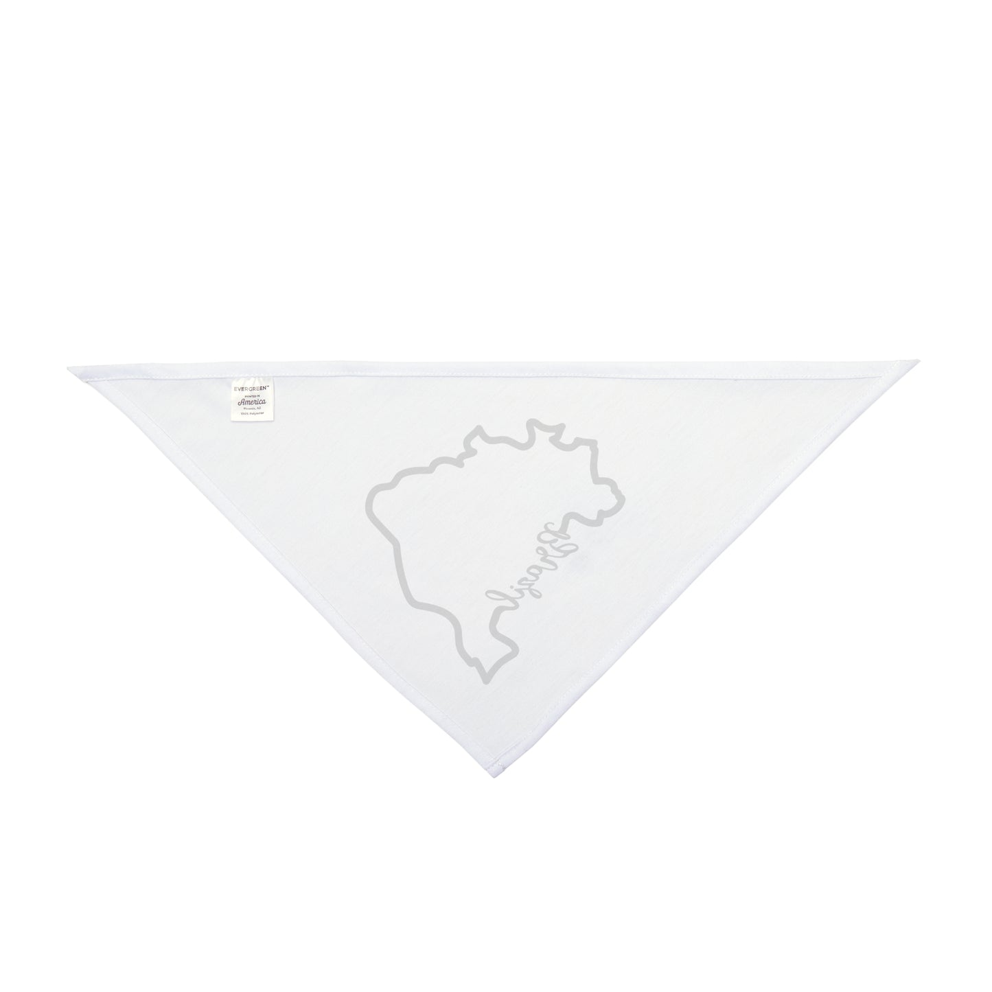 White Pet Bandana - Silhueta Brasil