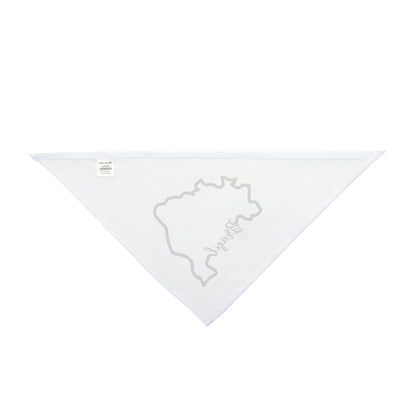 White Pet Bandana - Silhueta Brasil