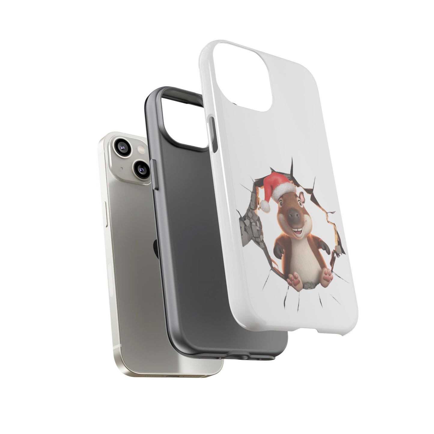 Christmas Capybara Santa Tough Phone Case