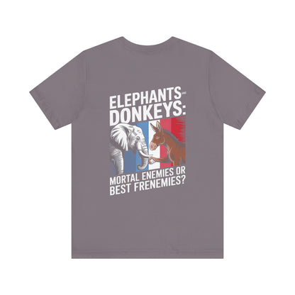 "Elephants and donkeys: Mortal enemies or best frenemies?"