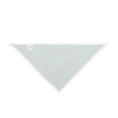 White Pet Bandana - Silhueta Brasil