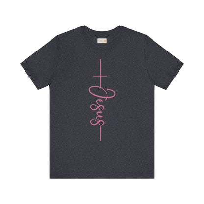 Adult Unisex T-Shirt - Pink "Jesus"