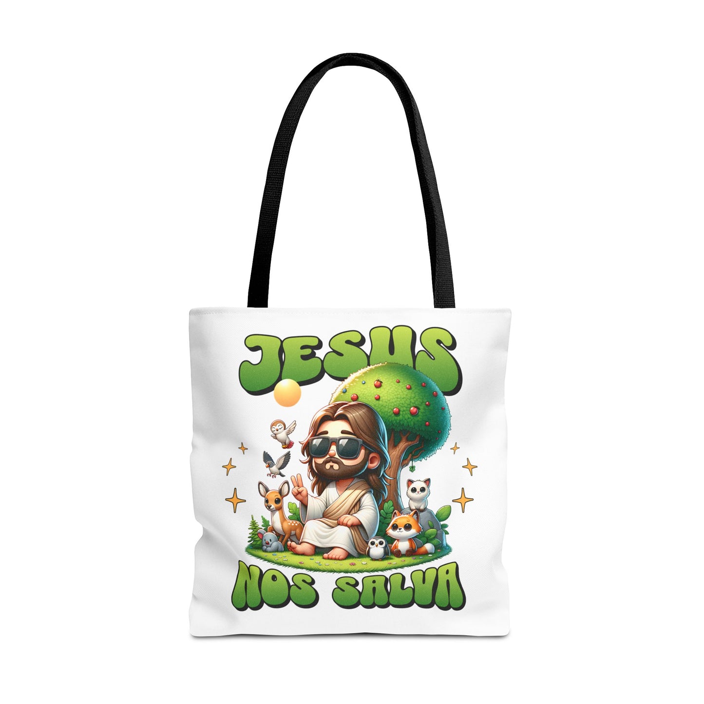 White Tote Bag - Family Bundle -  "Jesus nos Salva"