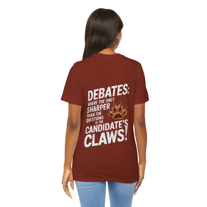 "Debates: Where the Only Thing Sharper Than the Questions is the Candidate's Claws!"