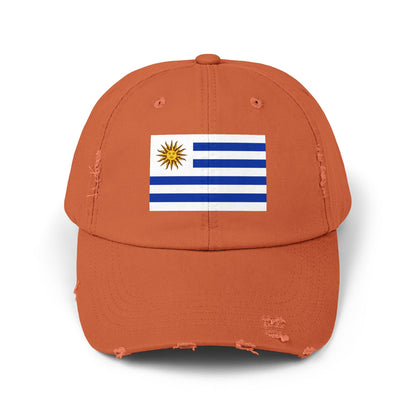 Uruguay Flag Distressed Cap - Unisex Casual Hat - South America