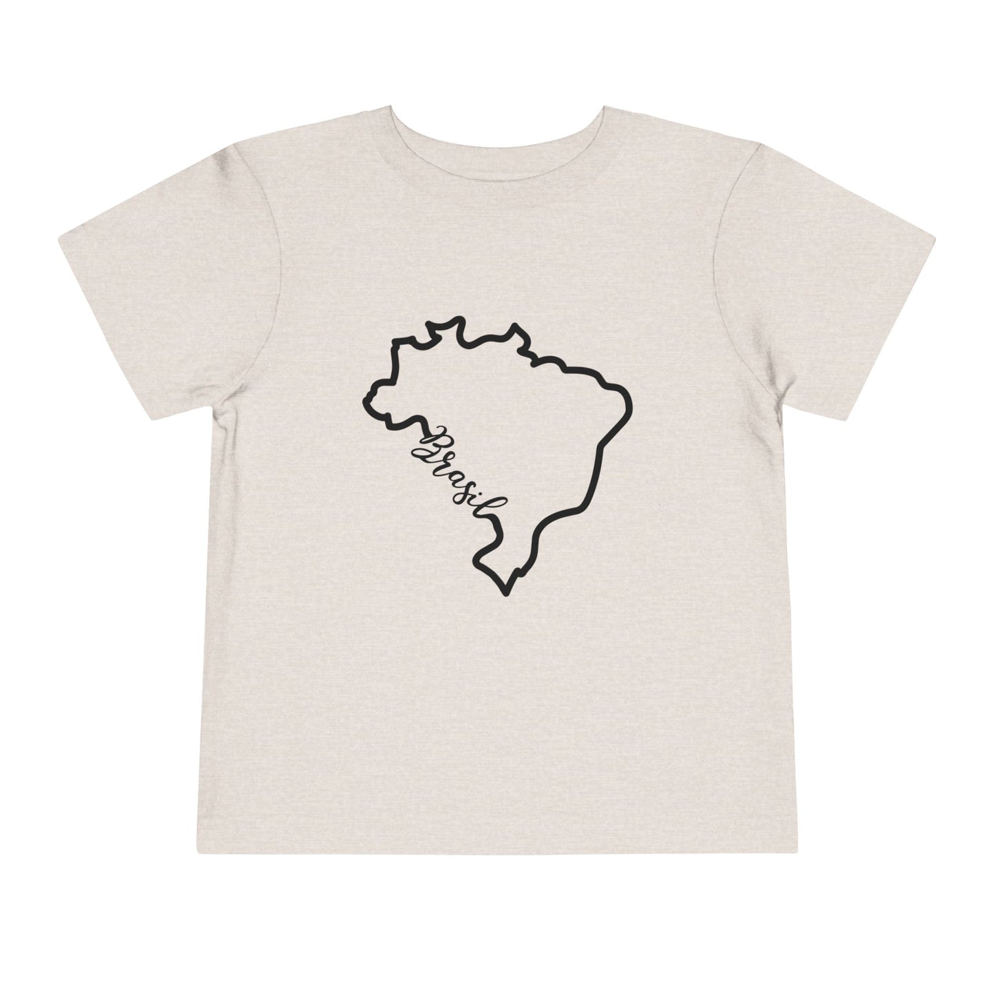 Toddler T-Shirt with Brazilian Flag Design - 2T to 5T - Silhueta Brasil