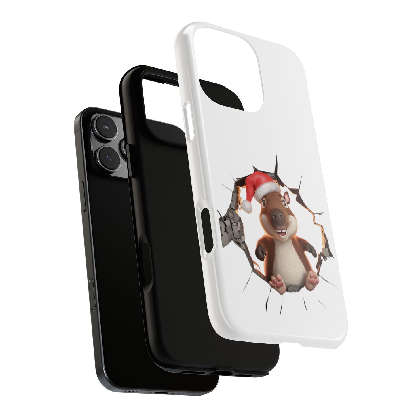 Christmas Capybara Santa Tough Phone Case