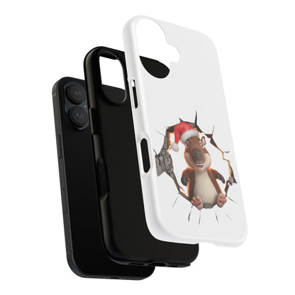 Christmas Capybara Santa Tough Phone Case