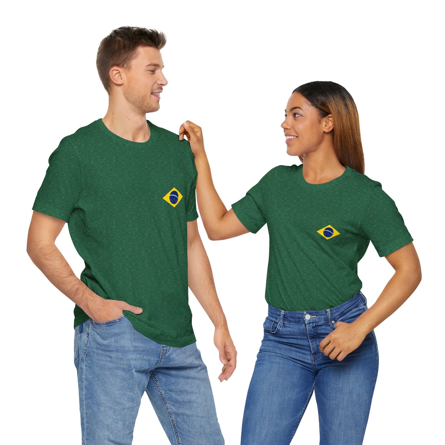 Camiseta Verde - Frente e Costas - Double Side Print