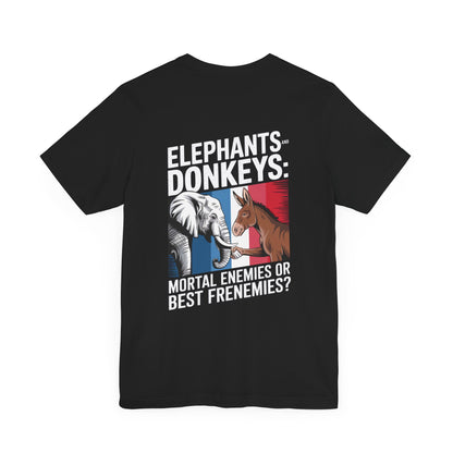 "Elephants and donkeys: Mortal enemies or best frenemies?"