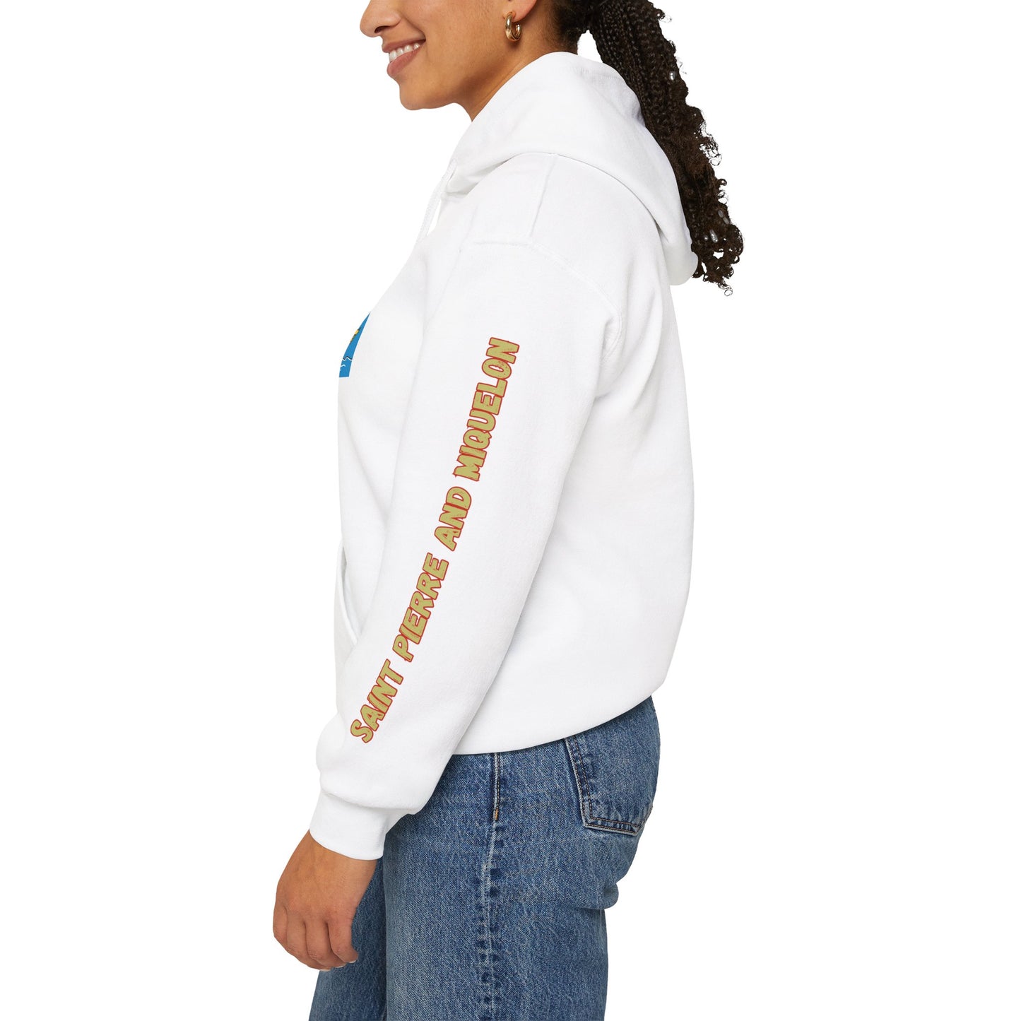 Saint Pierre and Miquelon Flag Unisex Hoodie - Caribbean - Island Territory