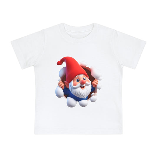 Cute Gnome Baby Short Sleeve T-Shirt - Christmas - 3 to 18 months