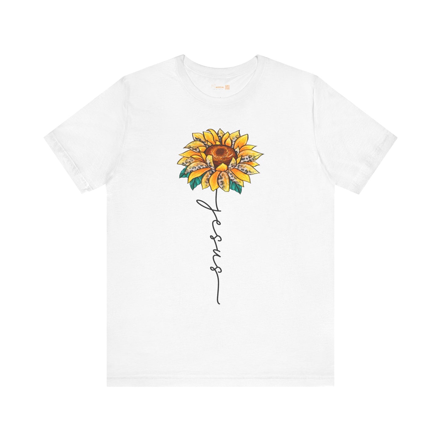 Female Adult Jersey Short Sleeve T-Shirt - Jesus Flower