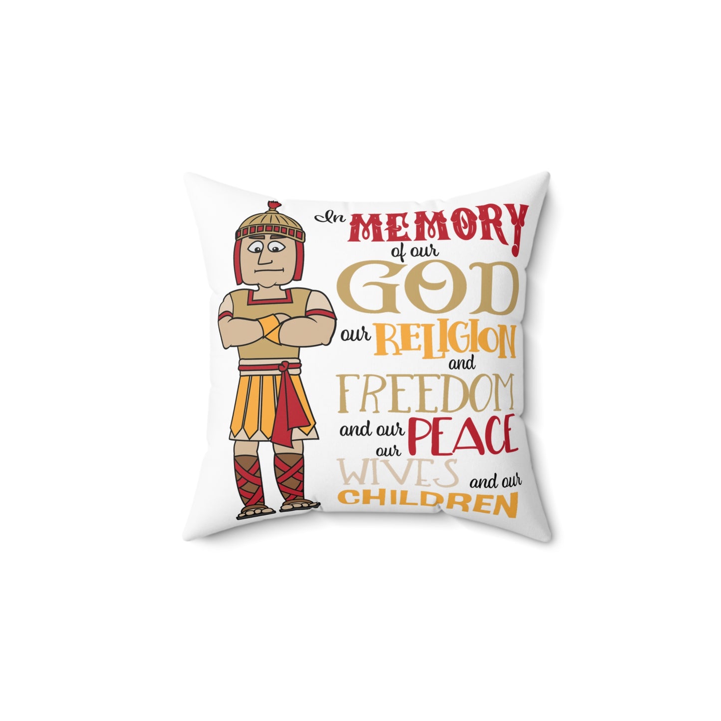 LDS Warrior Pillow - Inspirational Mormon Home Decor