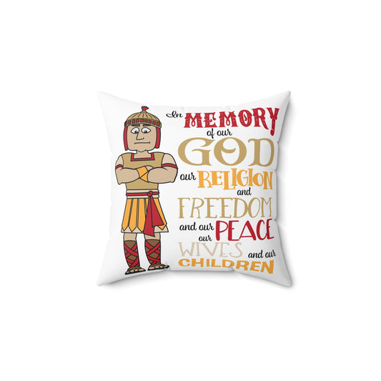 LDS Warrior Pillow - Inspirational Mormon Home Decor