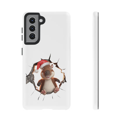 Christmas Capybara Santa Tough Phone Case