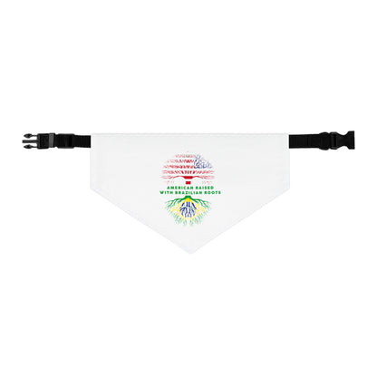 White - Pet Bandana Collar - Brazilian Roots