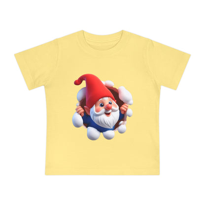 Cute Gnome Baby Short Sleeve T-Shirt - Christmas - 3 to 18 months