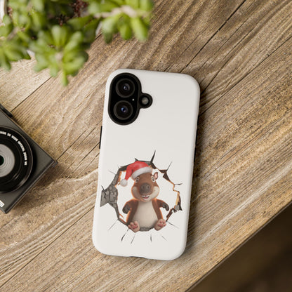 Christmas Capybara Santa Tough Phone Case