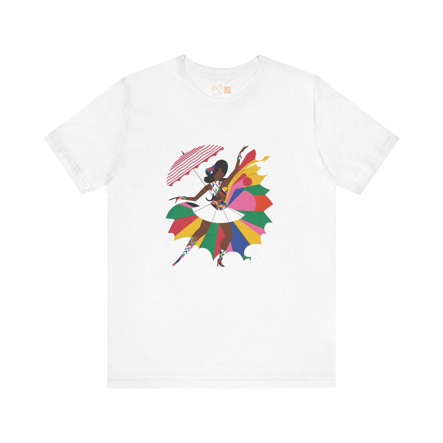 Colorful Umbrella Dance Unisex Jersey Tee