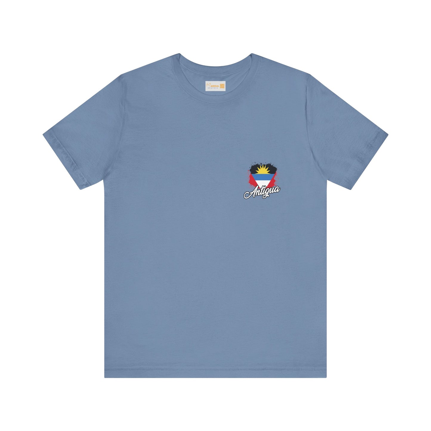 Antigua Flag Modern Design -  Unisex Tee