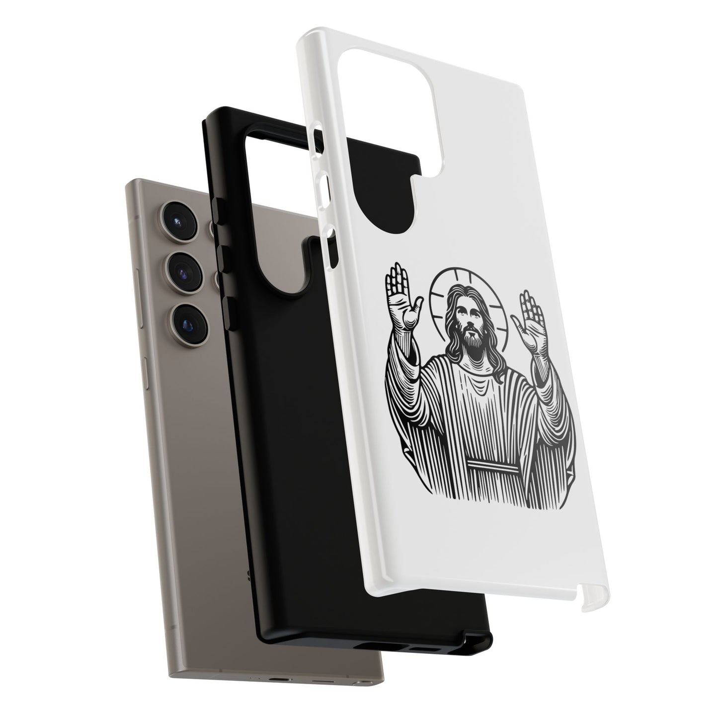 Jesus Phone Case - Simple yet Protective - iPhone- Samsung Galaxy - Google Pixel