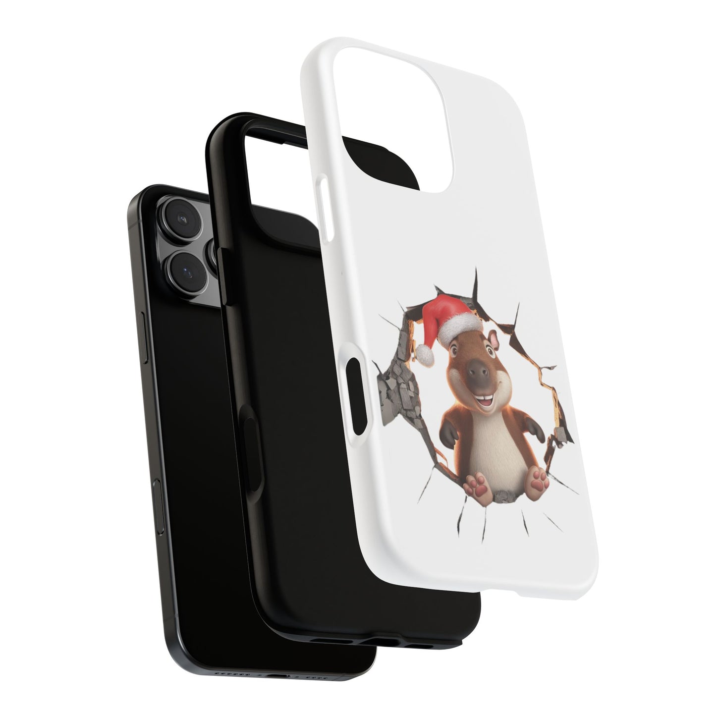 Christmas Capybara Santa Tough Phone Case