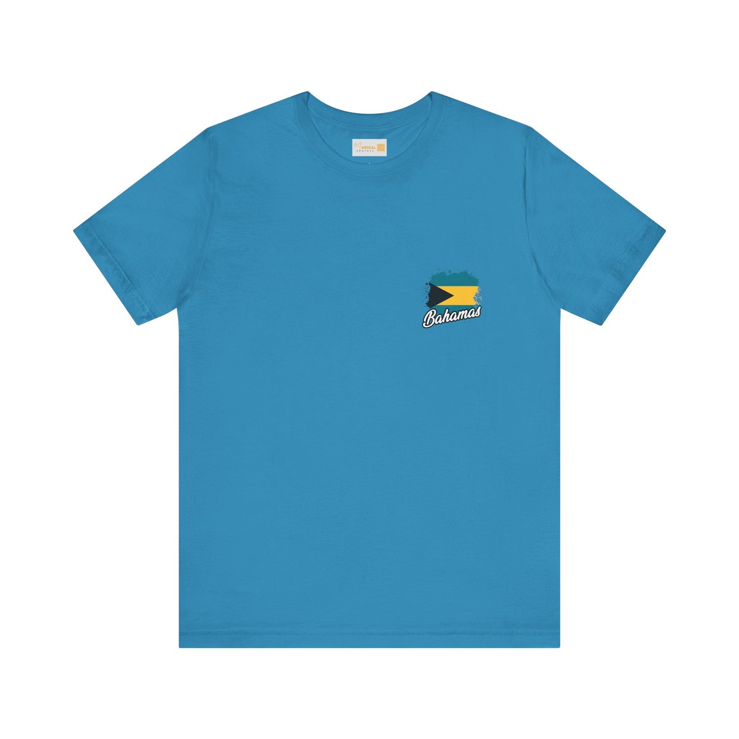 Bahamas Flag Modern Design - Unisex Tee