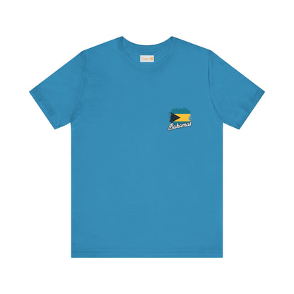 Bahamas Flag Modern Design - Unisex Tee