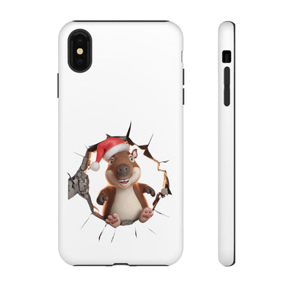 Christmas Capybara Santa Tough Phone Case