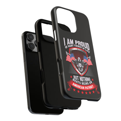 Proud American Patriot Phone Case - I Am Proud Design - iPhone- Samsung Galaxy - Google Pixel