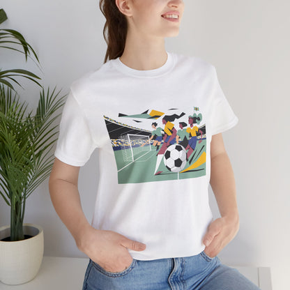 Soccer Vibes Unisex Jersey Tee - Perfect for Fans & Playful Days