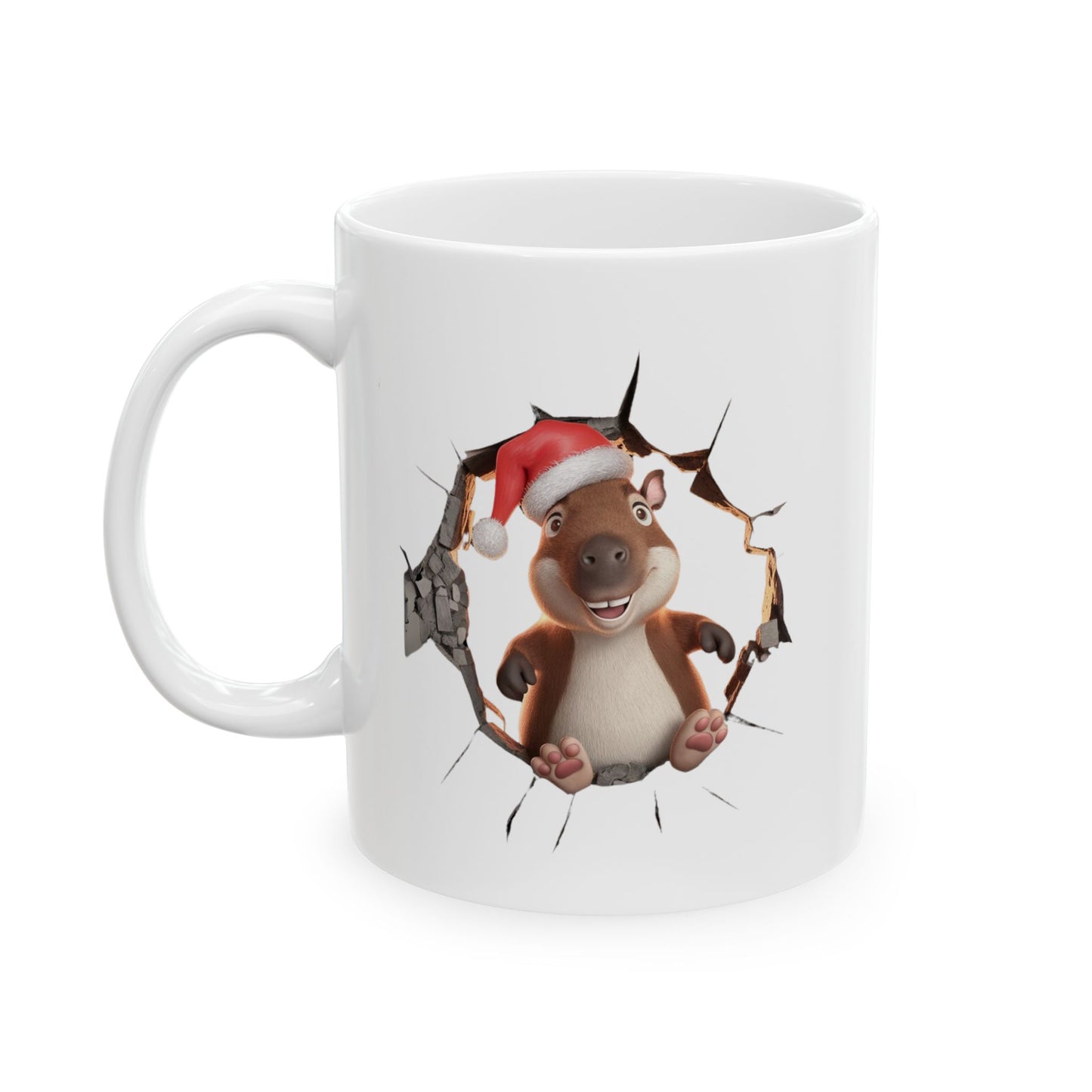 Christmas Capybara Mug