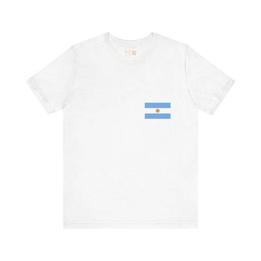 Argentina Flag Unisex Short Sleeve Tee - Spanish Collection