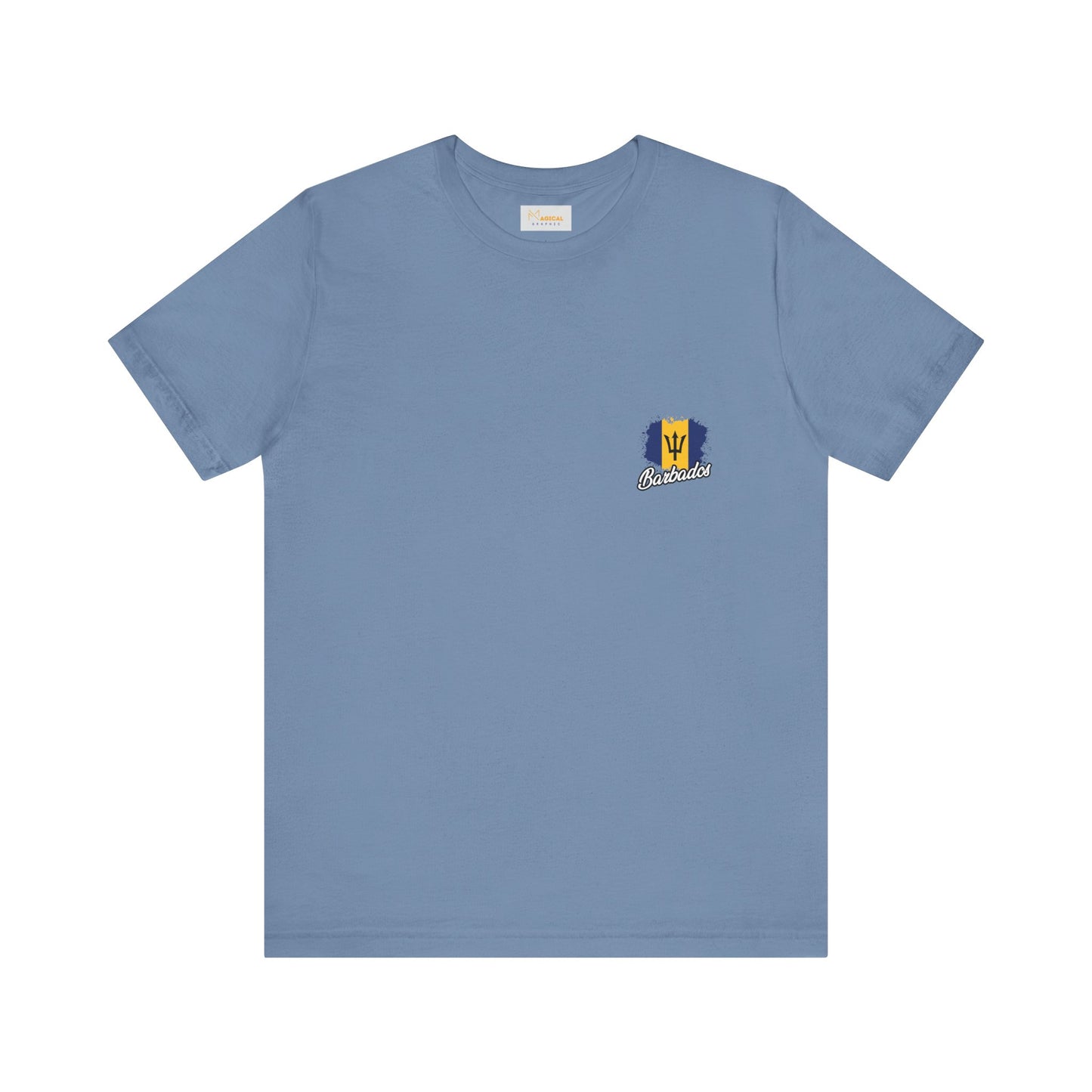 Barbados Flag Jersey Tee - Caribbean