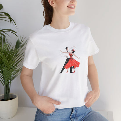 Dancing Couples Graphic Unisex T-Shirt - Perfect for Dance Lovers and Special Occasions