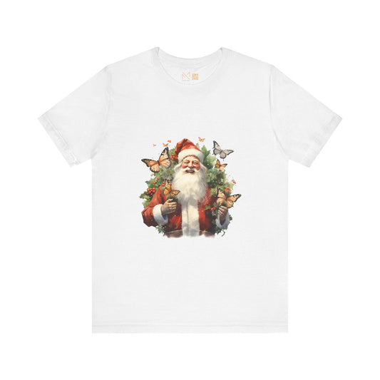 Santa Butterflies Unisex Tee - Most Likely to Be on the Naughty List