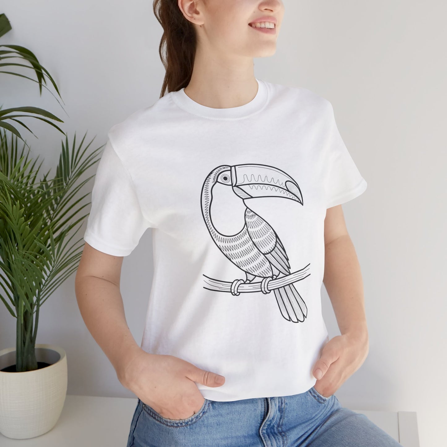 Tropical Toucan Graphic Tee - Unisex Short Sleeve Shirt