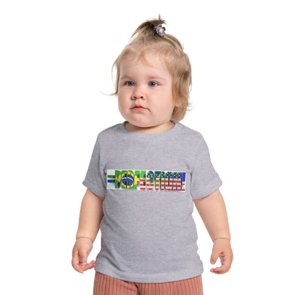 Adorable Brazilian Vibes Baby T-Shirt (3-24 Months)  =Perfection! Brazil/USA