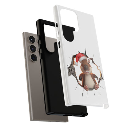 Christmas Capybara Santa Tough Phone Case