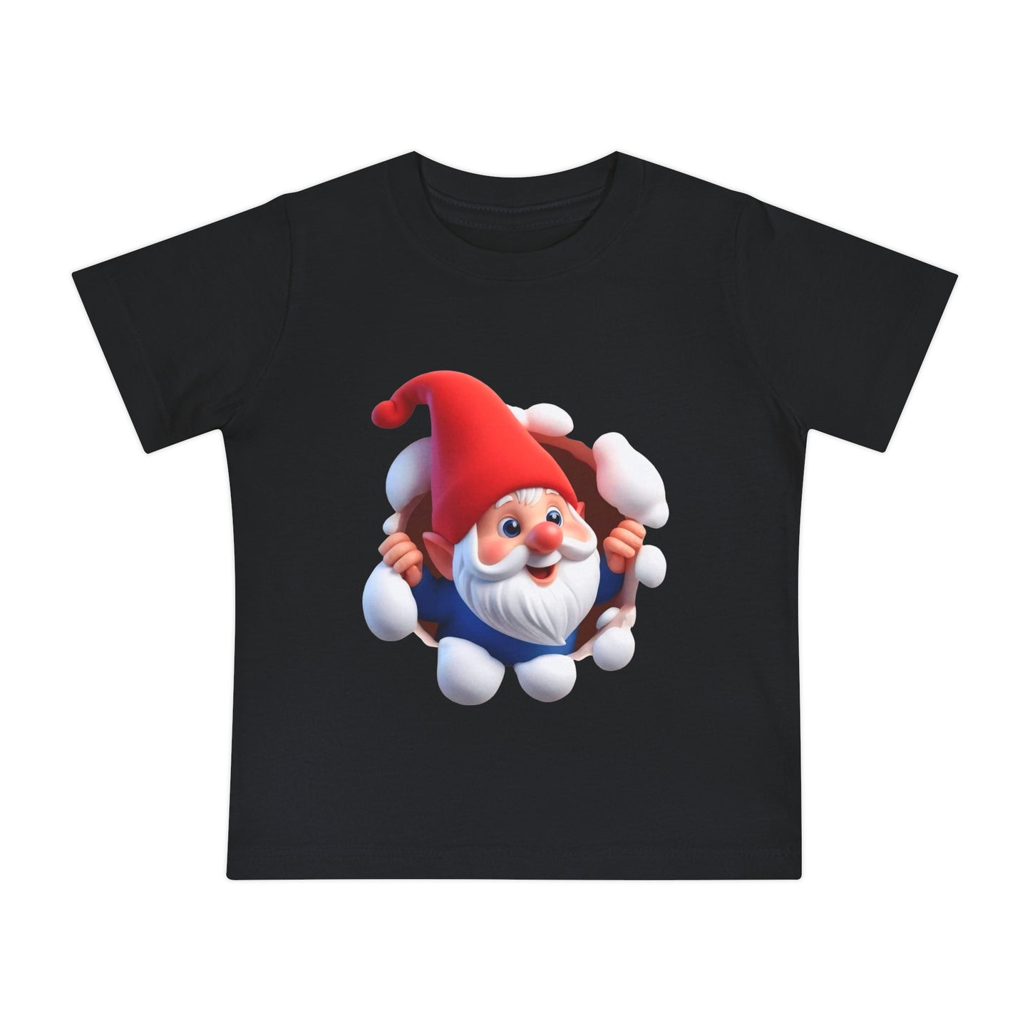 Cute Gnome Baby Short Sleeve T-Shirt - Christmas - 3 to 18 months