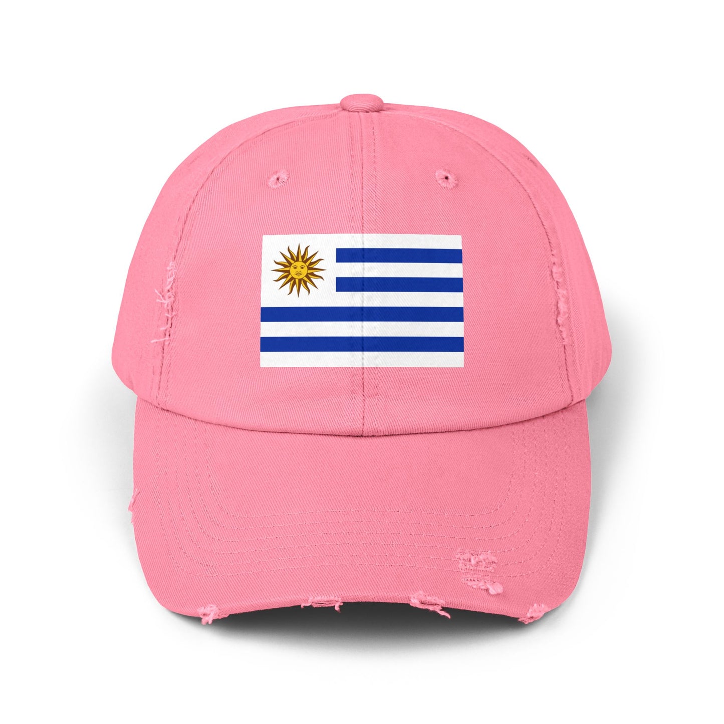 Uruguay Flag Distressed Cap - Unisex Casual Hat - South America