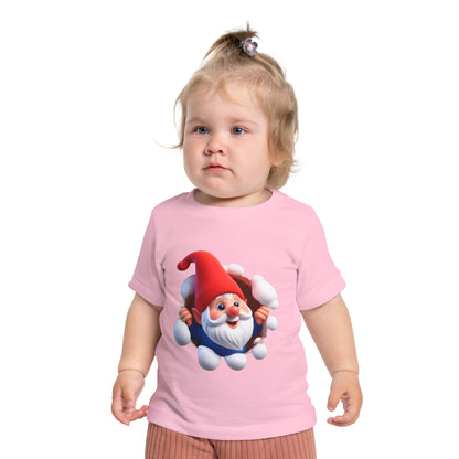 Cute Gnome Baby Short Sleeve T-Shirt - Christmas - 3 to 18 months