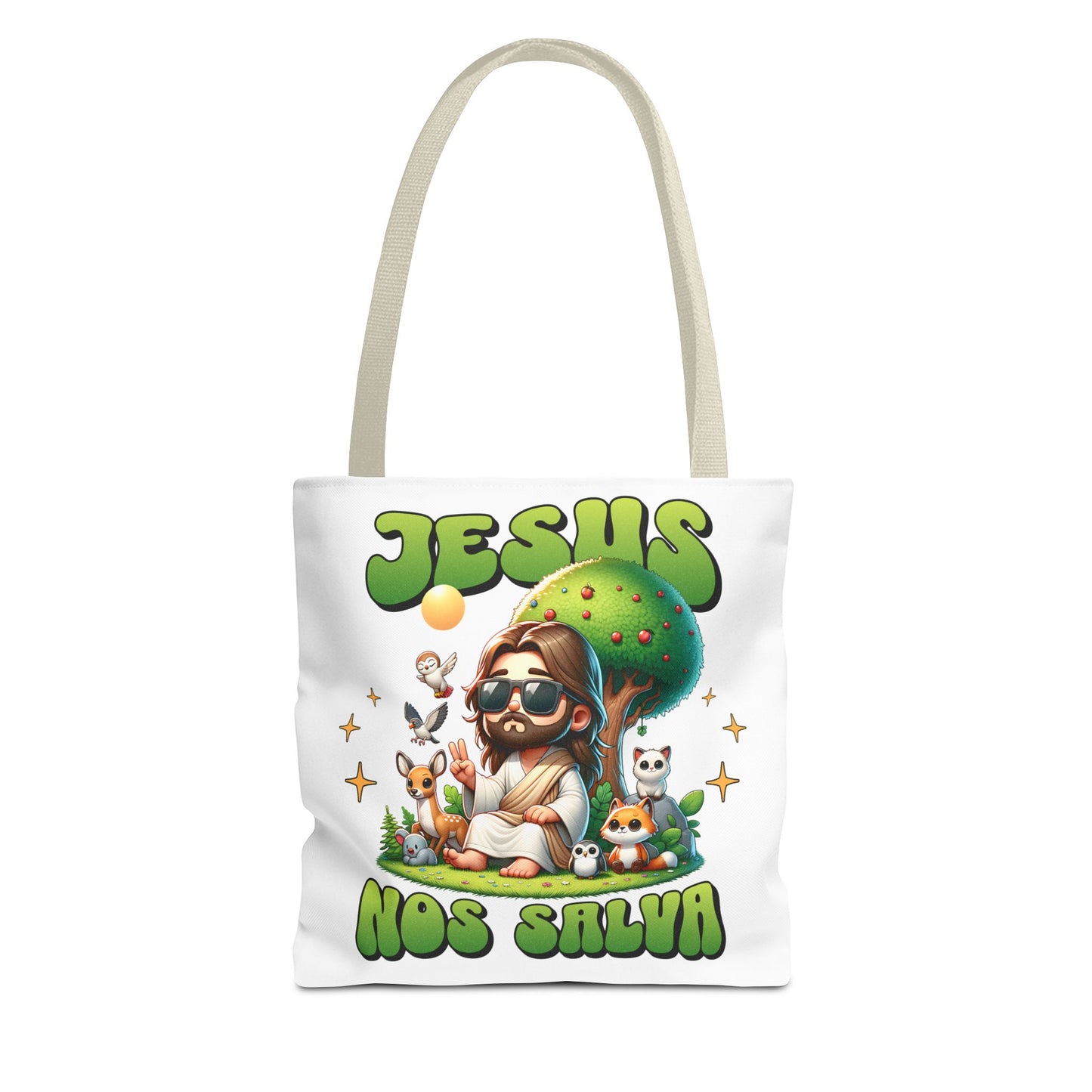 White Tote Bag - Family Bundle -  "Jesus nos Salva"