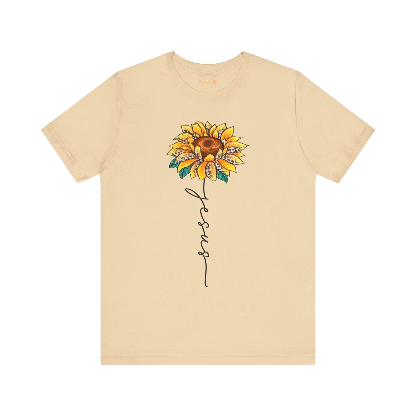 Female Adult Jersey Short Sleeve T-Shirt - Jesus Flower