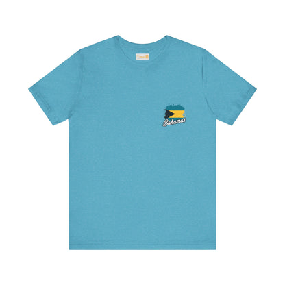 Bahamas Flag Modern Design - Unisex Tee