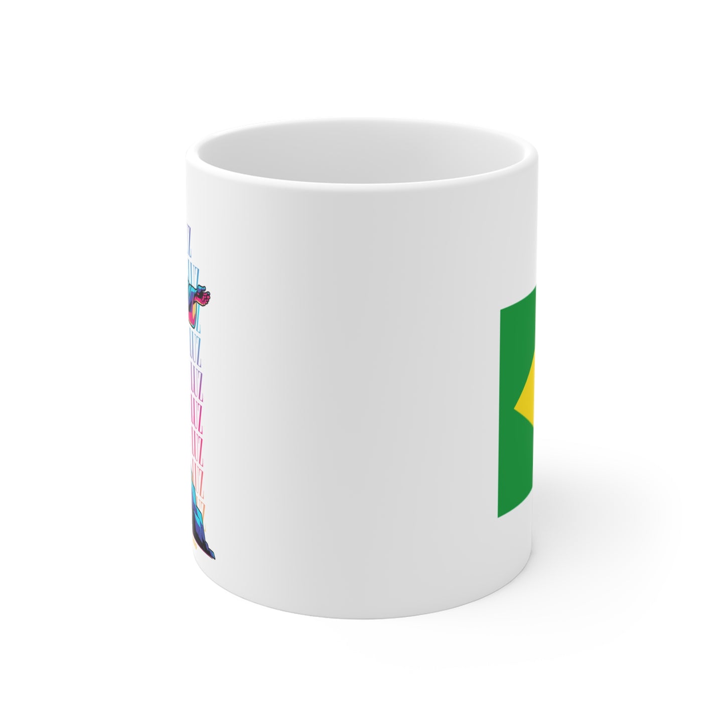 Caneca Cristo Redentor - Bandeira Brasileira - 11oz (0.33 l)