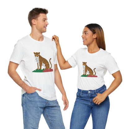 Leopard Print Unisex Jersey Tee - Wildlife Lover's Fashion